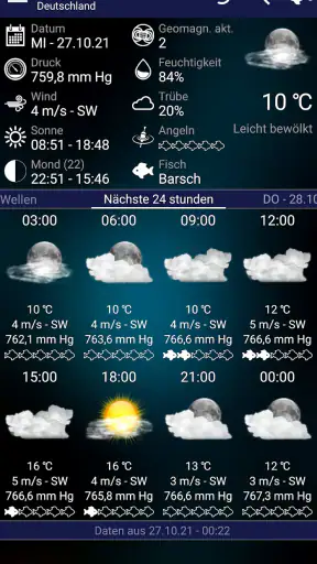 Fischerei vorhersage screenshot 1