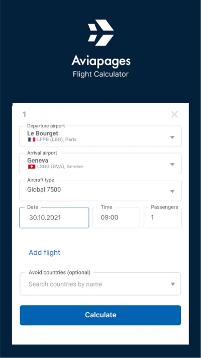 Flight Time Calculator screenshot 1
