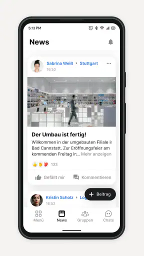 Flip Mitarbeiter-App screenshot 1