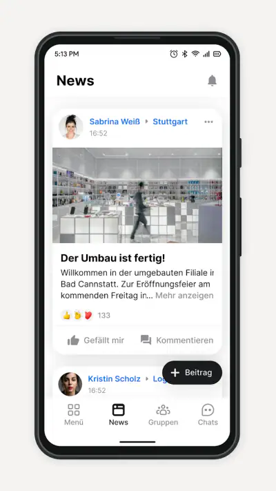 Flip Mitarbeiter-App screenshot 1