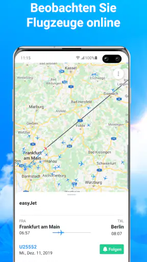 Flugzeuge Live - Flugradar screenshot 1