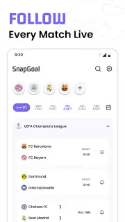 Football Live Scores: SnapGoal screenshot 2