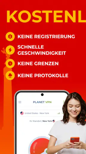 Free VPN Kostenlos Planet VPN screenshot 1
