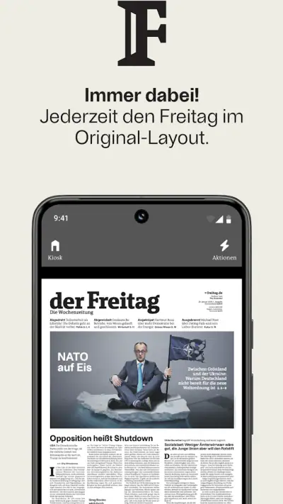 Freitag E-Paper screenshot 1