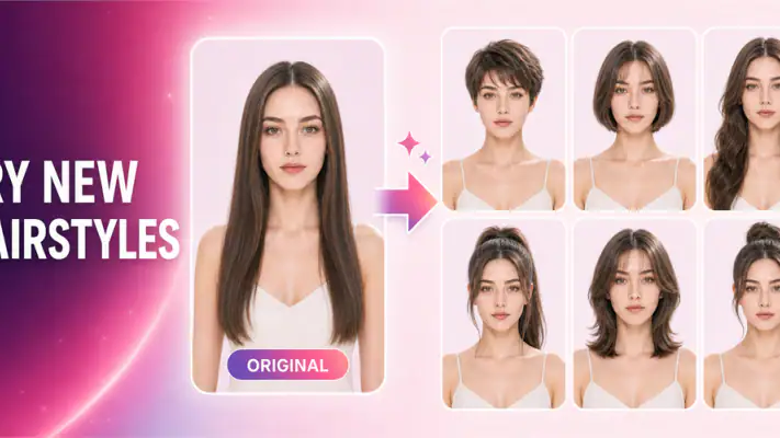 Frisuren Testen: KI Haare screenshot 1