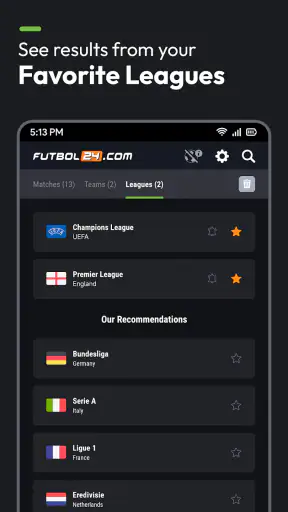 Futbol24 Fußball Livescore App screenshot 1