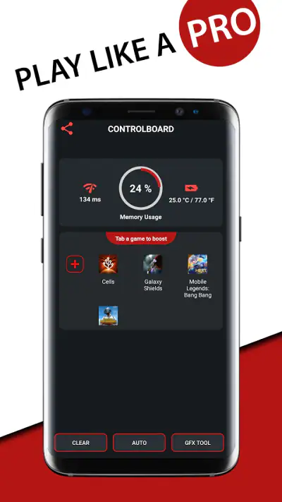 Game Booster Fire GFX- Fix Lag screenshot 1