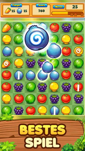 Garten Match 3 Puzzlespiel screenshot 1