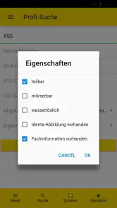 Gelbe Liste Medikamente App screenshot