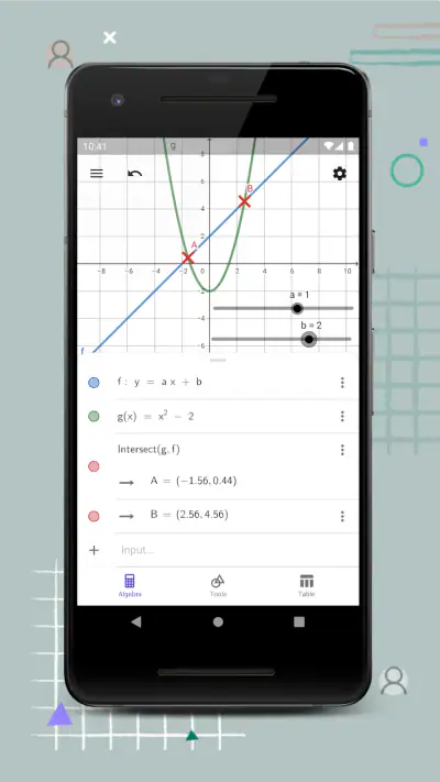 GeoGebra Grafikrechner screenshot 1