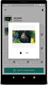 GIF2Sticker Animated Stickers screenshot