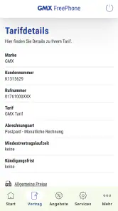 GMX FreePhone screenshot