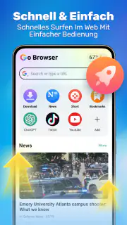 Go Browser - Safe & Fast screenshot 2