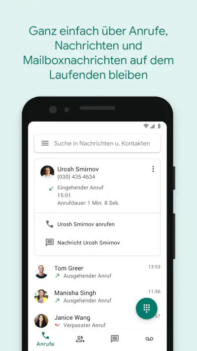Google Voice screenshot 1