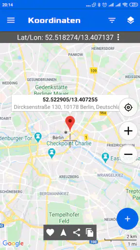 GPS-Koordinatenkarte screenshot 1