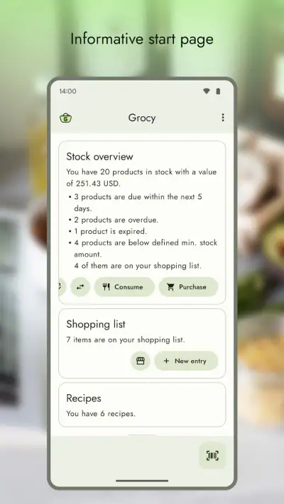 Grocy: Grocery Management screenshot 1