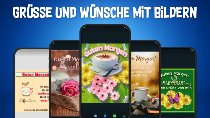 Grüße und Wünsche mit Bildern screenshot 1