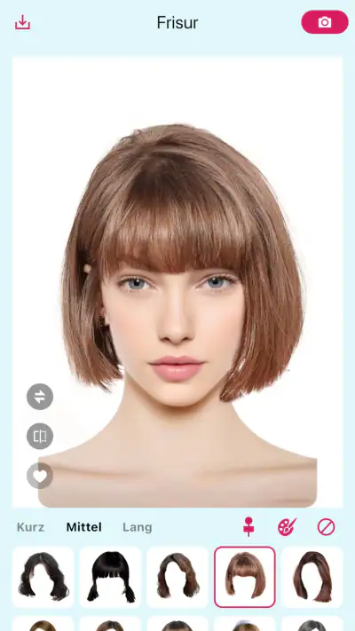 Hairstyle Try On : KI-Frisuren screenshot 1