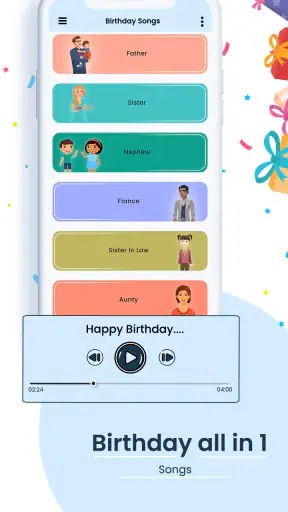 Happy Birthday-Lieder screenshot 1