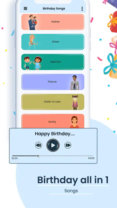 Happy Birthday-Lieder screenshot 1