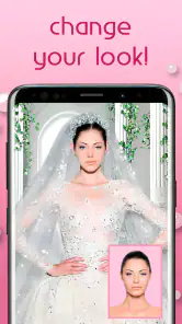 Hochzeitskleid Bildbearbeitung screenshot