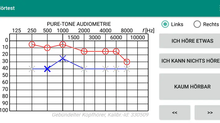 Hörtest screenshot 1
