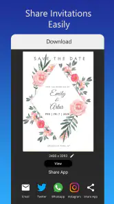 Invitation card Maker, Design screenshot