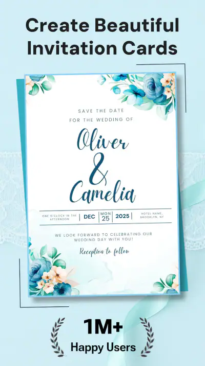 Invitation Maker & RSVP Cards screenshot 1