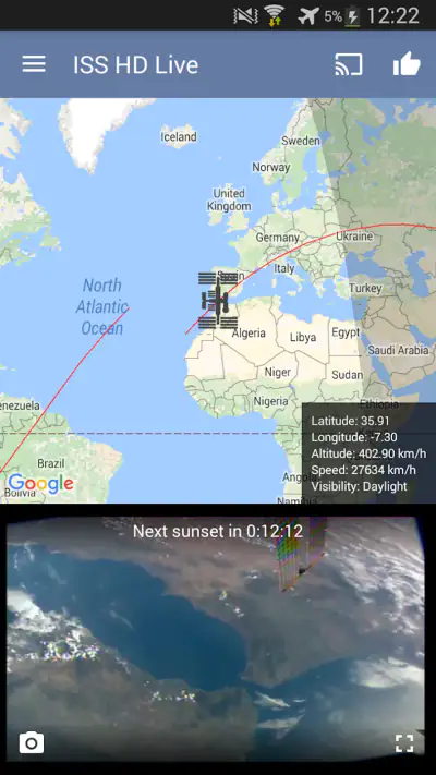 ISS Live Now: Unsere Erde Live screenshot 1