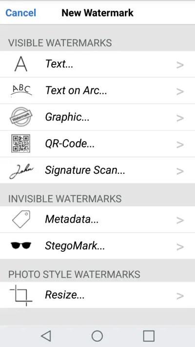 iWatermark+ Watermark Manager screenshot 1