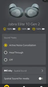 Jabra Sound+ screenshot