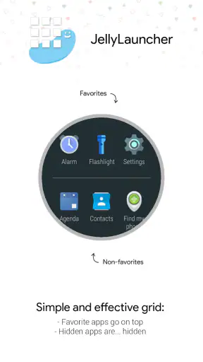 JellyLauncher for Wear OS™ screenshot 1
