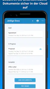 JetSign PDF unterschreiben screenshot