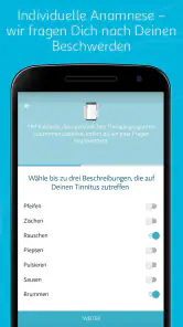 Kalmeda Tinnitus-App screenshot