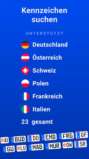 Kennzeichen sammeln und Wiki screenshot 1