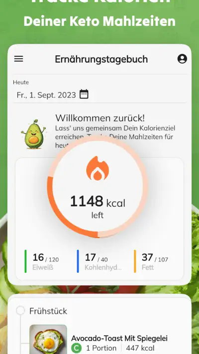 Ketogene Ernährung: KetoPal screenshot 1