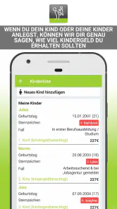 Kindergeld Auszahlungstermine screenshot