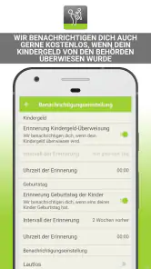 Kindergeld Auszahlungstermine screenshot