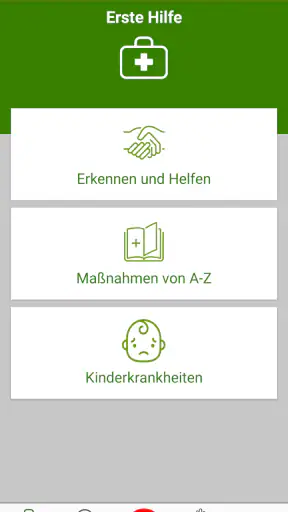 Kindernotfall-App screenshot 1