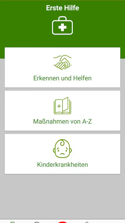 Kindernotfall-App screenshot 1