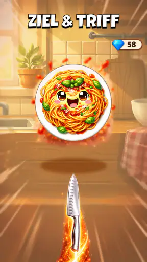 Kitchen Ninja: Messer werfen screenshot 1