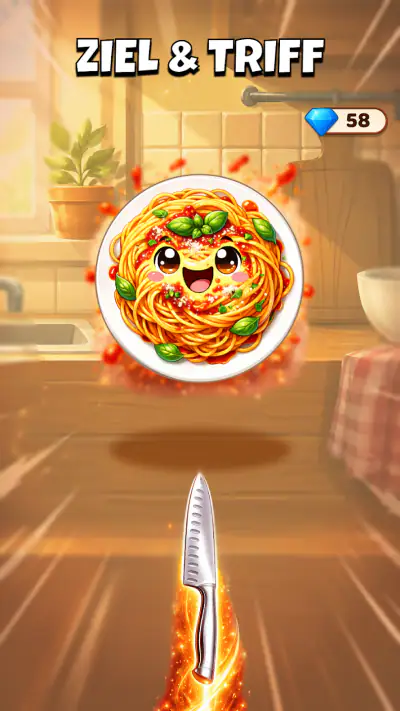 Kitchen Ninja: Messer werfen screenshot 1