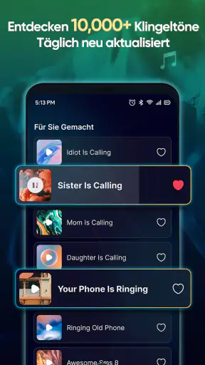 Klingeltöne Lieder für Android screenshot 1