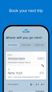 KLM - Flug buchen screenshot