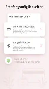 Korona Online-Geldtransfer screenshot