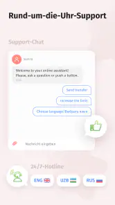 Korona Online-Geldtransfer screenshot