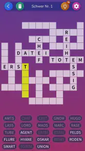 Kreuzgitter Worträtsel screenshot