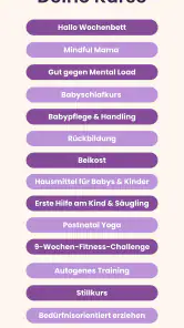 Kurse für Mamas & Schwangere screenshot