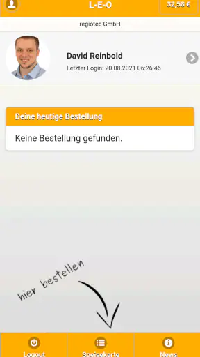 L-E-O Mensa-App screenshot 1