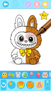Labubu Coloring Games for Kids screenshot 2